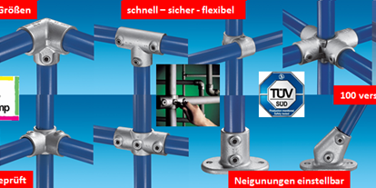 Händler - Produkt-Kategorie: Möbel und Deko - Wien - Rohrverbinder-Typen - TS Technische Systeme GmbH