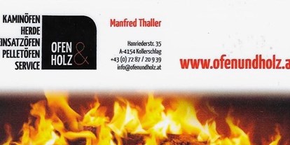 Händler - Produkt-Kategorie: Küche und Haushalt - Oberösterreich - Ofen und Holz Manfred Thaller