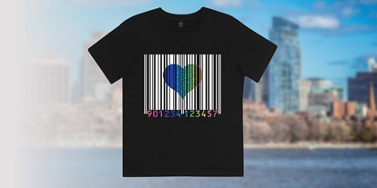 Händler - Art des Herstellers: Textilhersteller - Kinder-T-Shirt im Familylook "LoveCode" - mr2 familylook