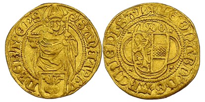 Händler - digitale Lieferung: Telefongespräch - Salzburg - Goldgulden aus dem Jahr 1500 von Leonhard von Keutschach, Salzburg - Halbedel Münzen & Medaillen GmbH.