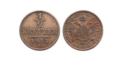 Händler - digitale Lieferung: Telefongespräch - Salzburg - 1/2 Kreuzer 1851 A von Kaiser Franz Joseph - Halbedel Münzen & Medaillen GmbH.