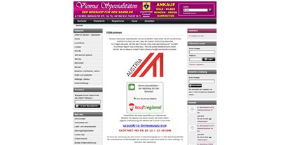 Händler - Wien - Webshop mit SSL Verschlüsselung - https://www.muenzhandel.at - Vienna Spezialitäten - der Webshop für den Sammler