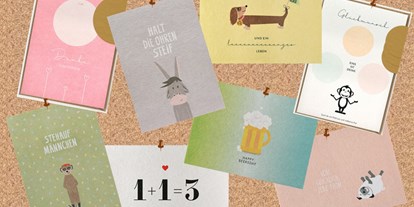 Händler - Oberösterreich - Schreib doch mal wieder! Nachhaltig hergestellte Postkarten von kartenmarie mit netten und lustigen Sprüchen für verschiedene Anlässe. - LiDeWo Living Decorating Working