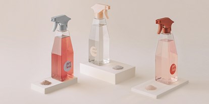 Händler - Versand möglich - Steiermark - Unser Putzmittel Trio Starter Set mit 3x500ml Sprühflaschen und 3x Pulver-Nachfüllungen für Bad-, Küche-, und Glasreinigung - aer GmbH