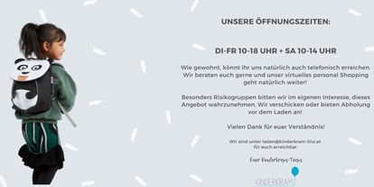 Händler - digitale Lieferung: Beratung via Video-Telefonie - Oberösterreich - Kinderkram Linz