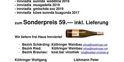 Händler - Unternehmens-Kategorie: Gastronomie - Oberösterreich - kost.bar vinothek GmbH