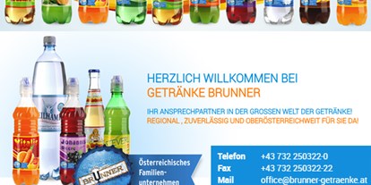 Händler - Unternehmens-Kategorie: Großhandel - Oberösterreich - Getränke Brunner GesmbH