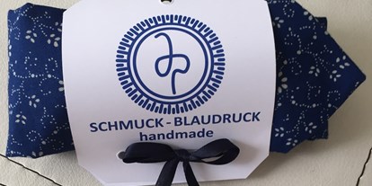 Händler - Produkt-Kategorie: Schmuck und Uhren - Steiermark - Blaudruck Krawatte aus 100% Baumwolle, reiner Handarbeit. Verschiedene Muster vorhanden. - Schmuck-Blaudruck Jalili & Panzer GsbR