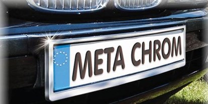 Händler - Produkt-Kategorie: Auto und Motorrad - Wien - META CHROM Kennzeichenhalter