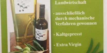 Händler - Unternehmens-Kategorie: Hofladen - Salzburg - Ölflyer - Olivenöl Maringer
