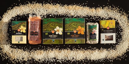 Händler - überwiegend Fairtrade Produkte - Salzburg - unser Bio-Reissortiment und Linsen - Weltladen Gneis