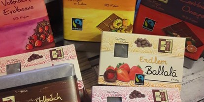 Händler - überwiegend regionale Produkte - Salzburg - Bio-Schokolade vom Bio-Art Seeham! - Helgas Genusswelt-Feinkost Italien - Österreich