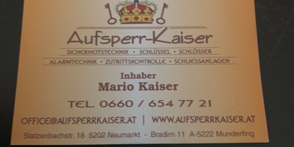 Händler - Köstendorf (Köstendorf) - Aufsperr - Kaiser