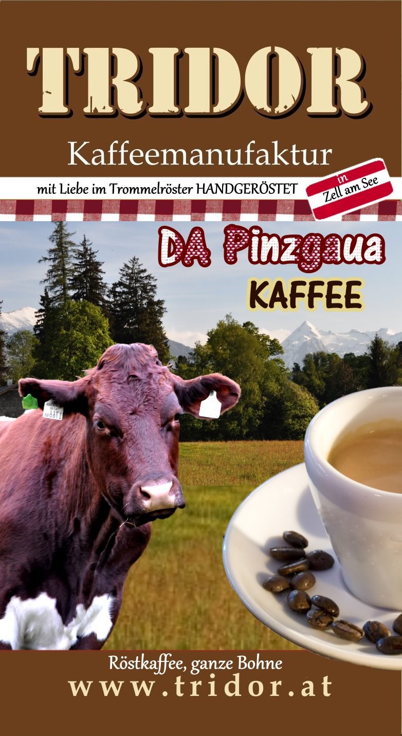 Teekorb & Tridor Zell am See Kaffeerösterei Produkt-Beispiele Da Pinzgaua Kaffee