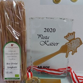 Unternehmen: Pasta Kaiser 2020 bei der Messe Wieselburg (Bio Dinkel Spaghetti)
Nudelmanfaktur Huber - Nudelmanufaktur Huber